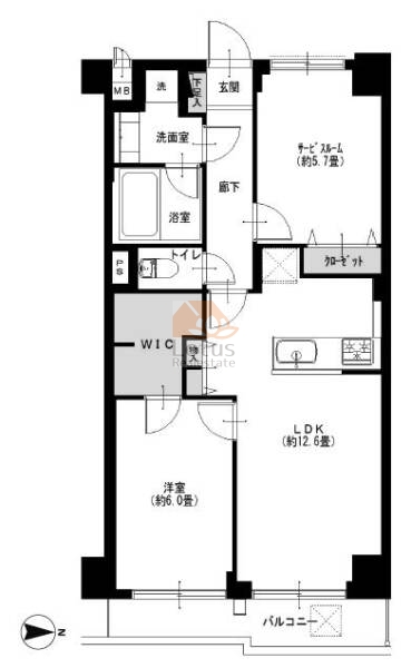 コープ野村大塚206間取図