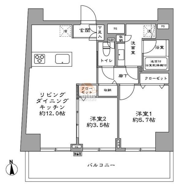 江戸川橋センチュリープラザ21305間取図