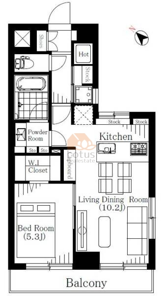 ライオンズマンション南大塚706間取図