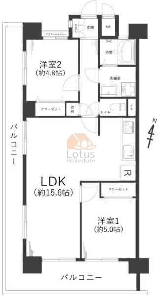 グリーンパーク金町801間取図