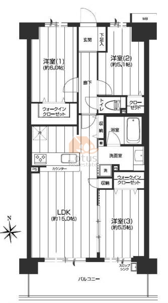 グランシティトリニティハウス瑞江210間取図