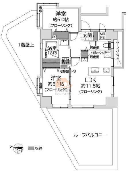 ライオンズマンション西巣鴨201間取図