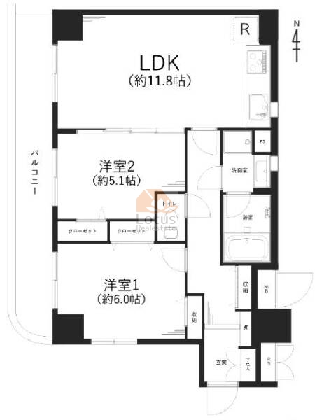 アムス野方303間取図