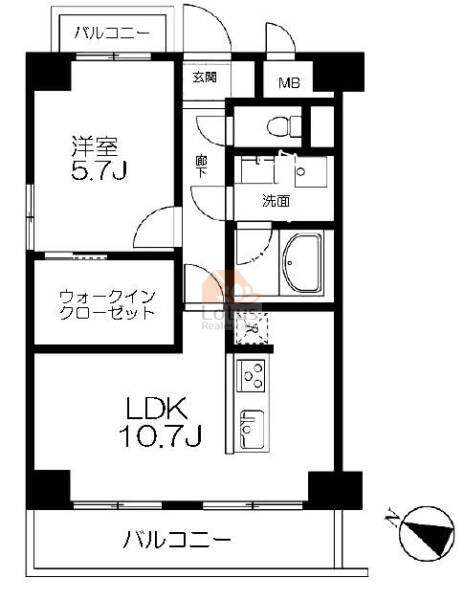 東急ドエルアルス音羽2701間取図