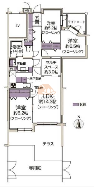 ロイヤルアーク練馬109間取図