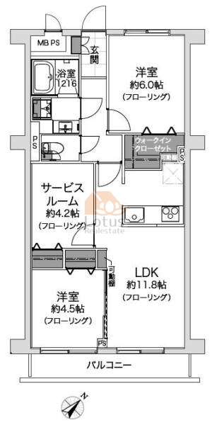 藤和氷川台コープ508間取図