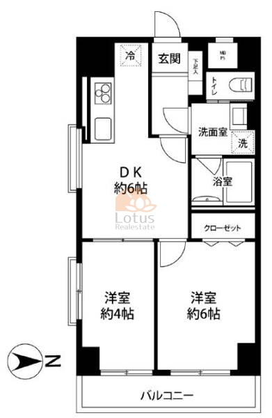 ヴィラロイヤル両国701間取図