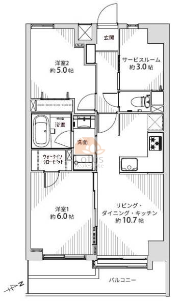 レジェンド南大泉104間取図