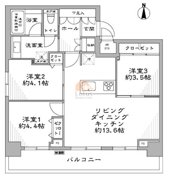 四谷曙橋ビル801間取図