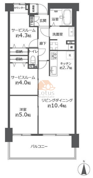 アールヴェール練馬中村橋203間取図