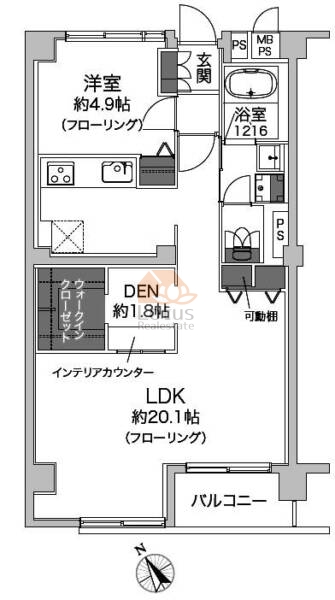 深川住宅301間取図