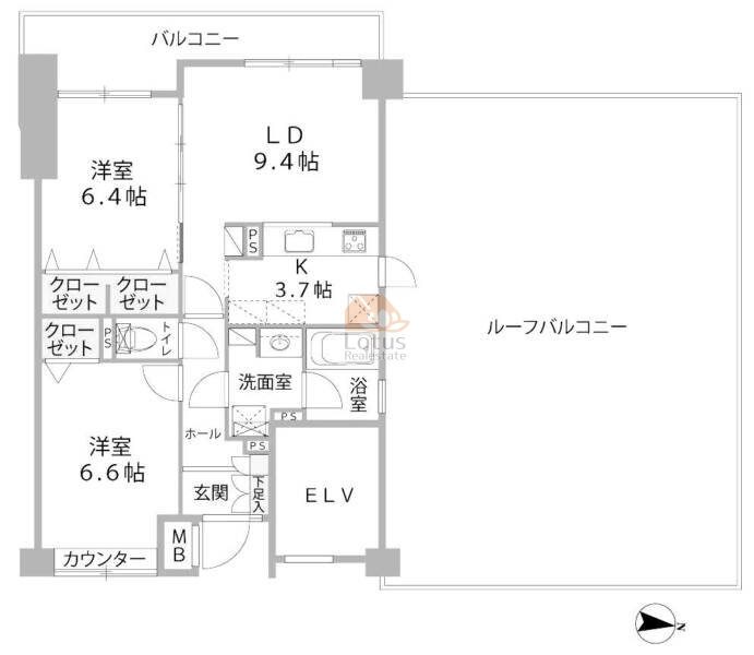グリーンパーク北綾瀬8601間取図