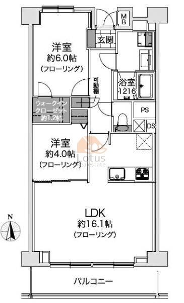 マンションニュー清澄705間取図
