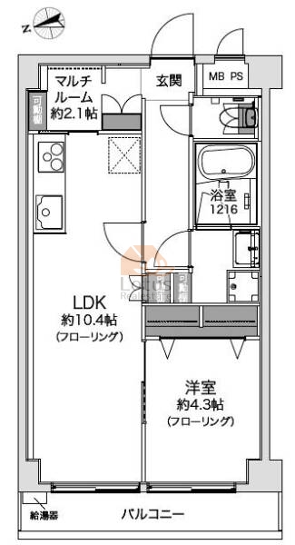 サンセール神楽坂404間取図