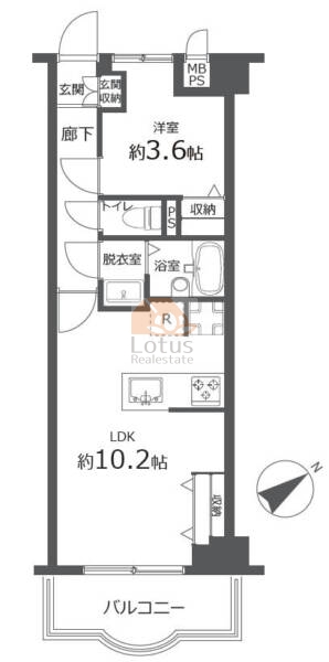 日神パレステージ豊玉第2305間取図