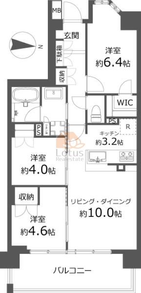 レーベン北小岩ディスカバリー1405間取図