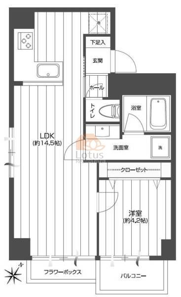 キャッスルマンション新小岩606間取図