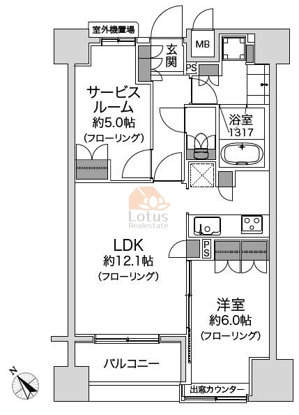 レックス立石レジデンス303間取図