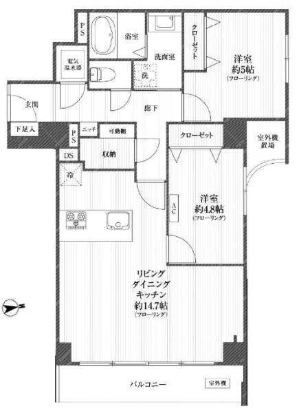 ドルミ代々木5階間取図