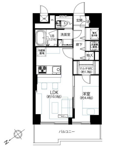 ドルミ中野弥生町302間取図