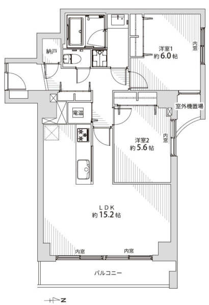 ドルミ代々木601間取図
