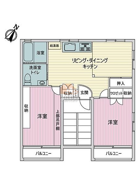 三田池袋西コーポ2階間取図