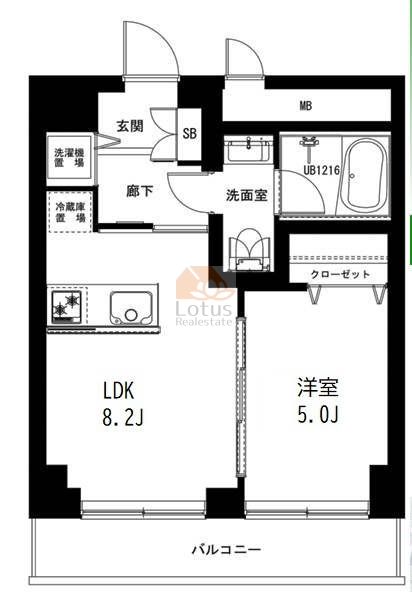 秀和高円寺レジデンス213間取（1LDK）