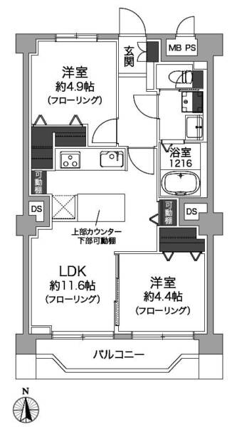 西荻台マンション709間取図