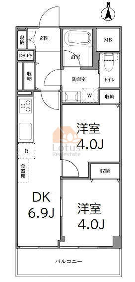 秀和神宮レジデンス405間取図
