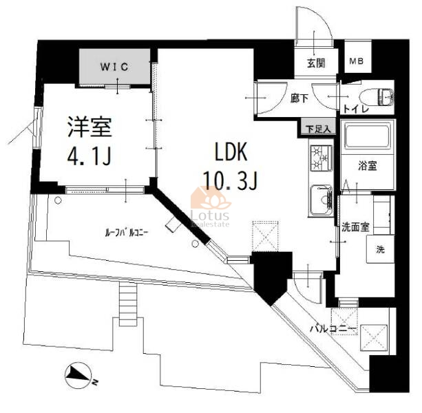 日神デュオステージ笹塚東館603間取図
