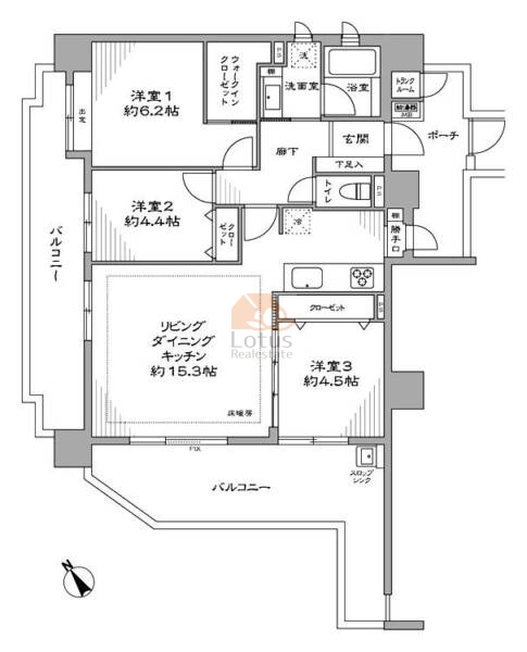 アーデルハイム八幡山402間取図