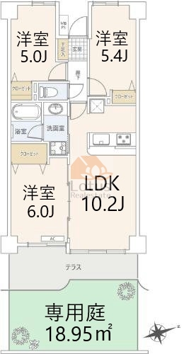 ウッディライフお花茶屋109間取図