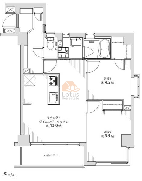 リックスアルファ503間取図