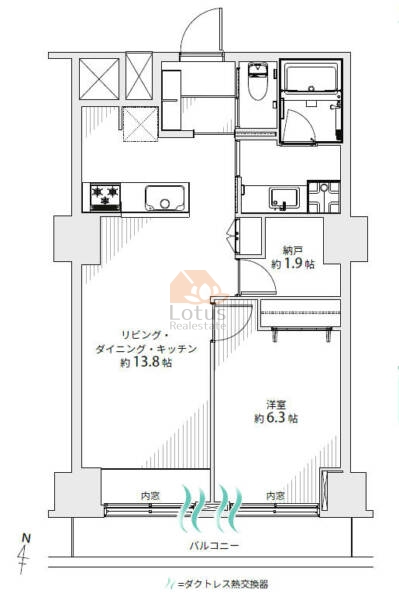 マンション第２明大前303間取図