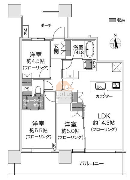 シティタワー金町タワー棟924間取図