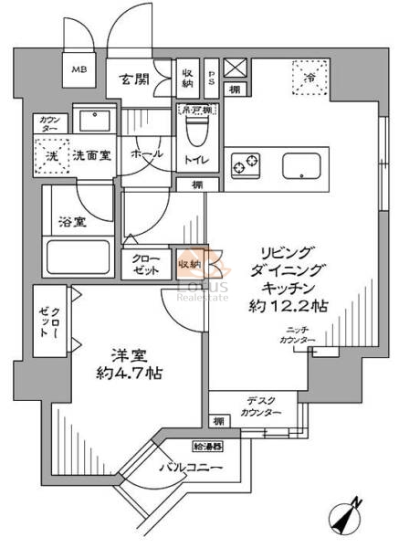 ハイネス第2巣鴨1006間取図