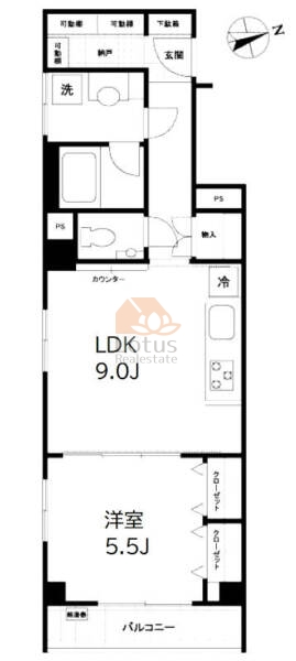 マンションヴィップ東日本橋801間取図