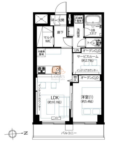 白金グランドハイツ602間取図