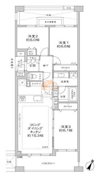 ブリリアガーデン池袋509間取図