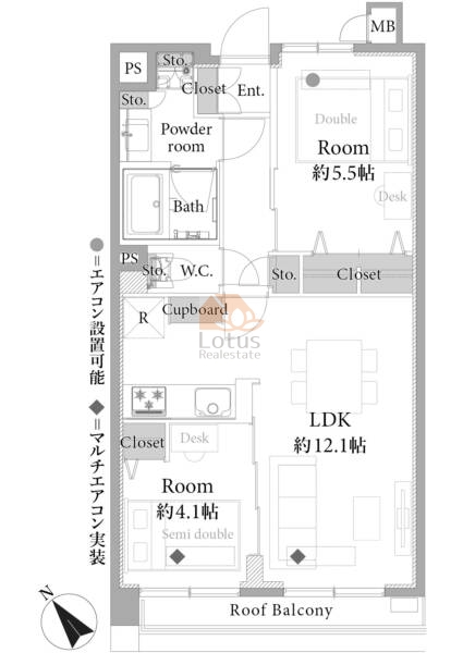 セーナ中野505間取図