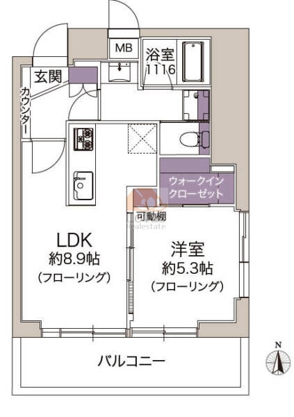 三軒茶屋スカイハイツ504間取図