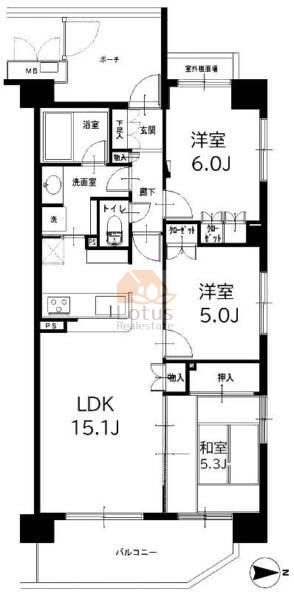 サンクレイドル東武練馬207間取図