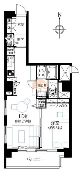小石川ハイム1107間取図