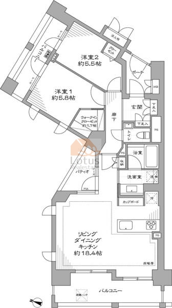 サンクタス本郷1002間取図