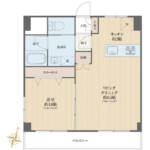 マンション弦巻204間取図