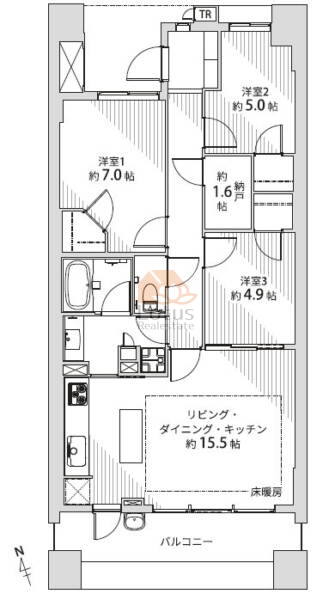 グランエスタ719間取図