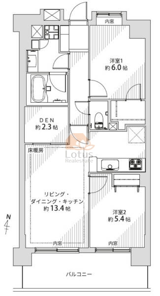 グローリオ大泉学園104間取図