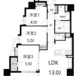 ローズアヴェニュー西巣鴨1001間取図