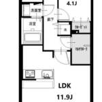 中銀上野小島マンシオン604間取図