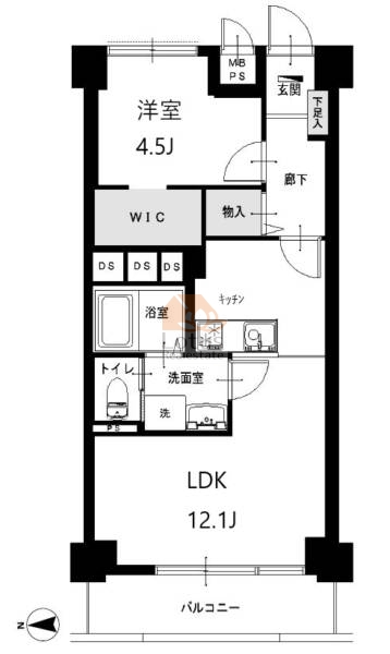ニックハイムお花茶屋202間取図